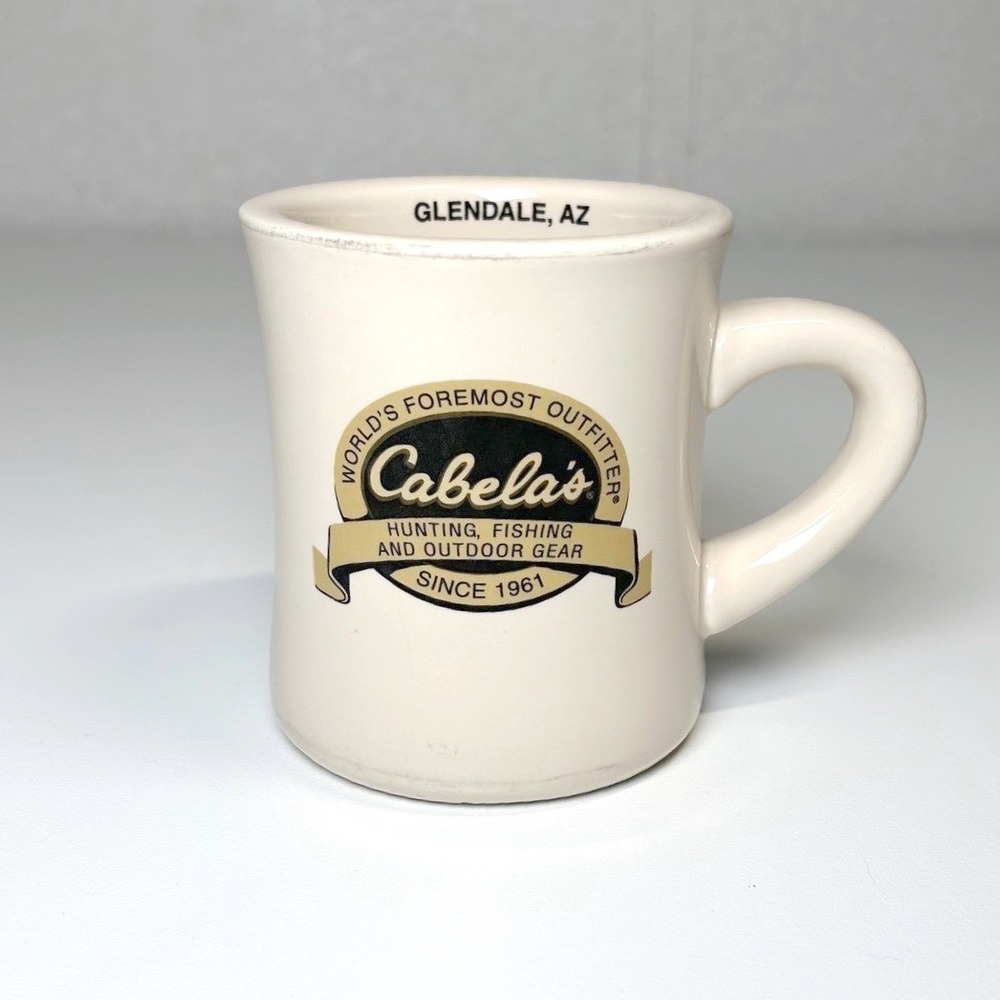 Cabela's Hunting Fishing Heavy Collectable‎ Diner coffee Glendale AZ Retro Mug